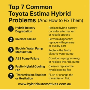 7 Common Toyota Estima Hybrid Problems