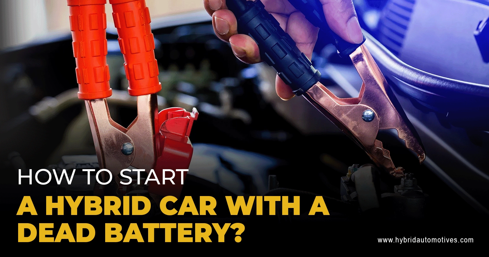 Start Hybrid car with a dead battery